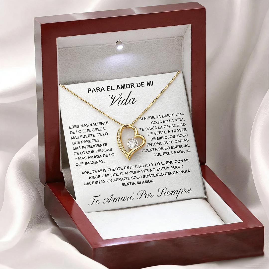 Para Mi Vida - Collar De Corazón Amor Eterno