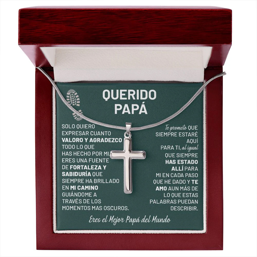 Querido Papá - Collar de Cruz