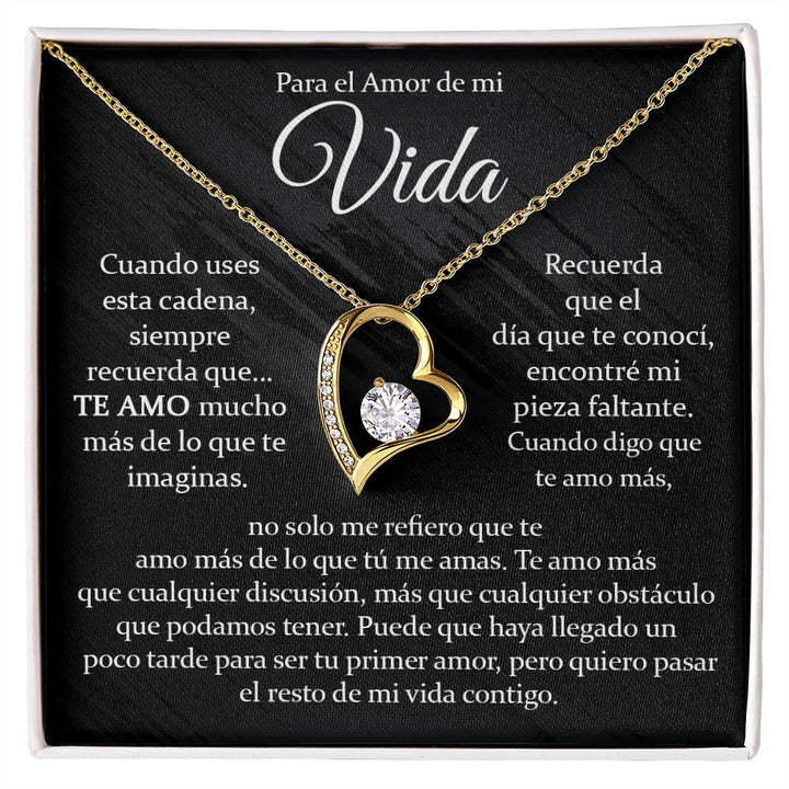 A Mi Vida - Collar De Corazón Amor Eterno