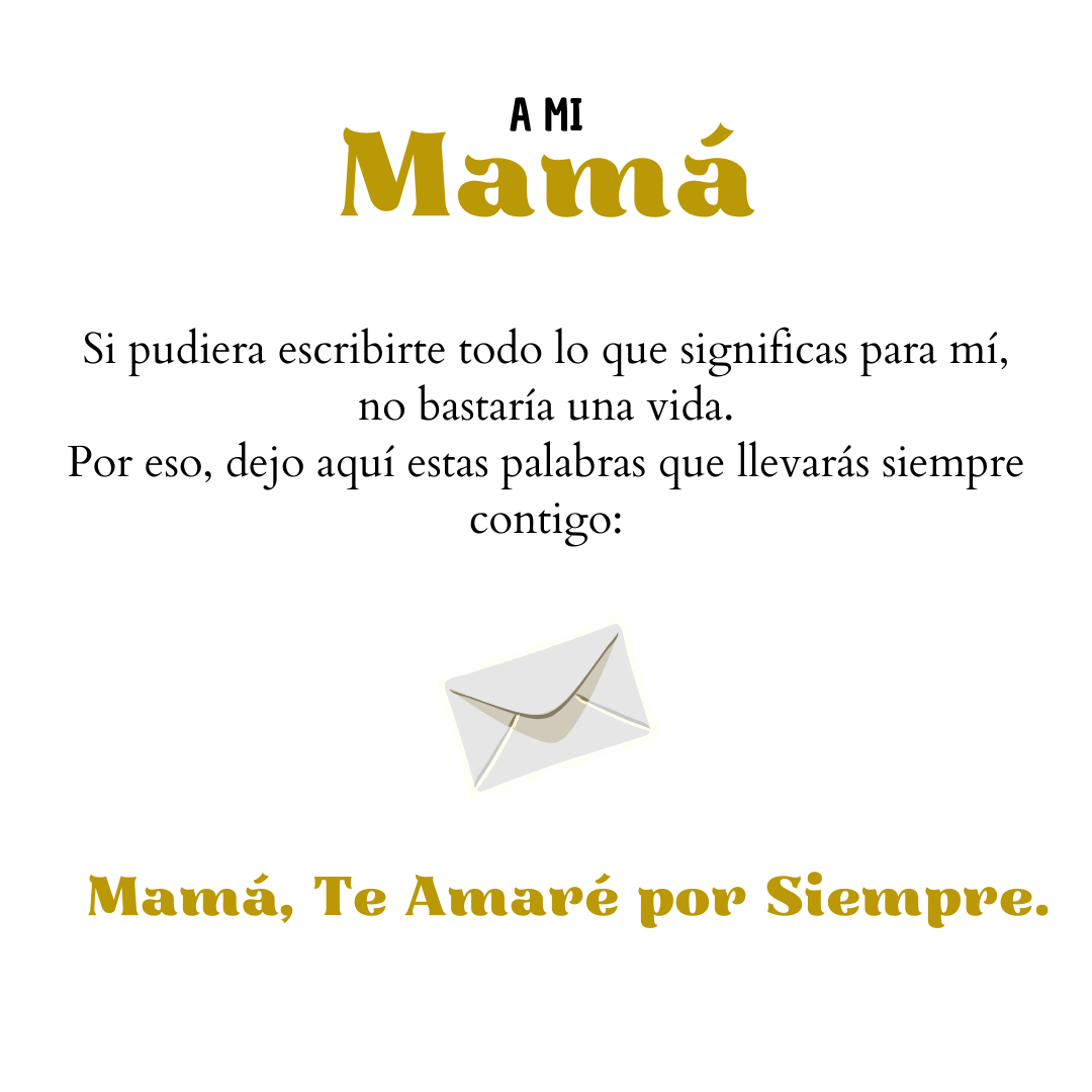 Collar Te Amaré por Siempre - A mi Madre