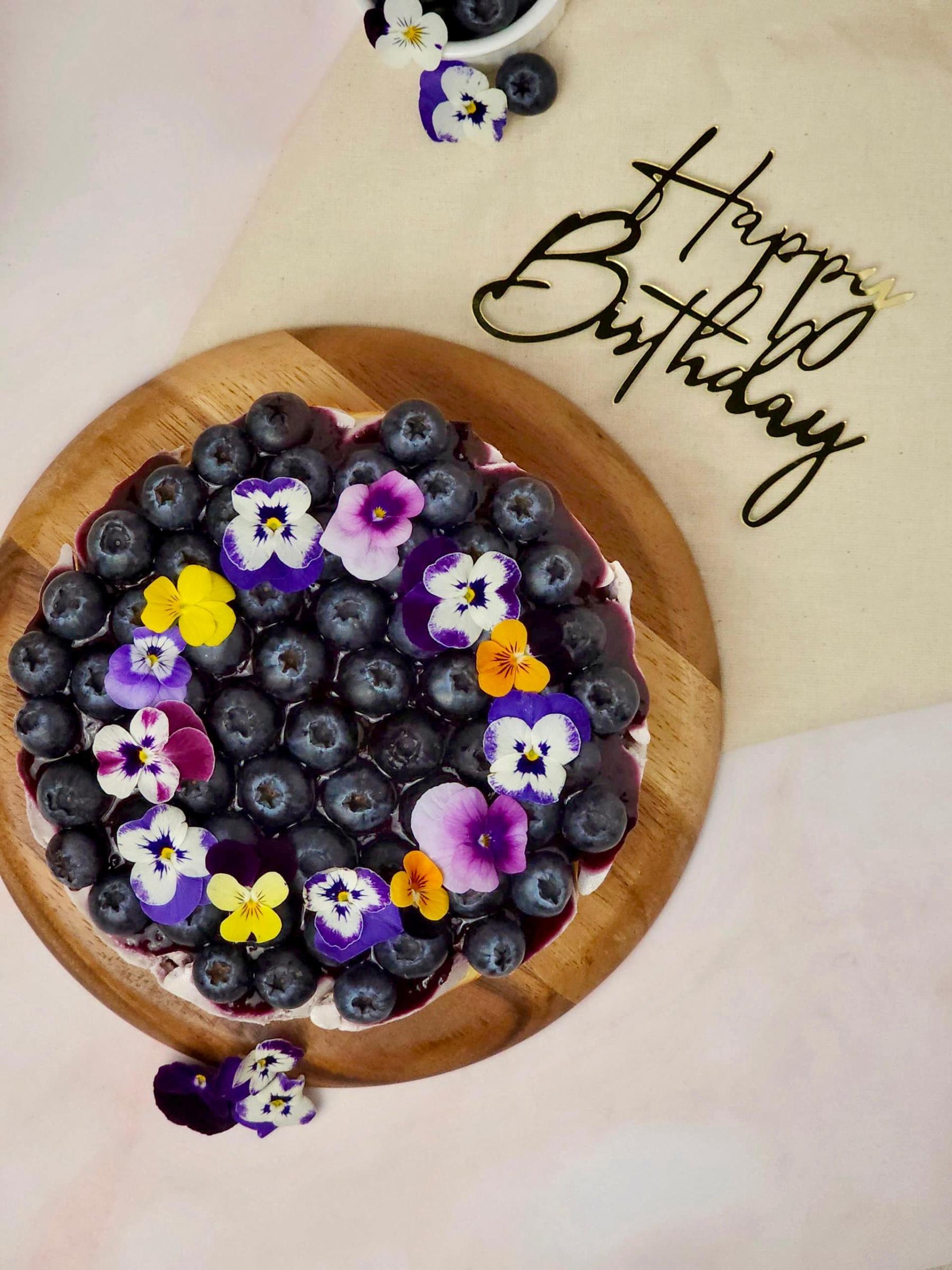 Blueberry Basque Burnt Cheesecake