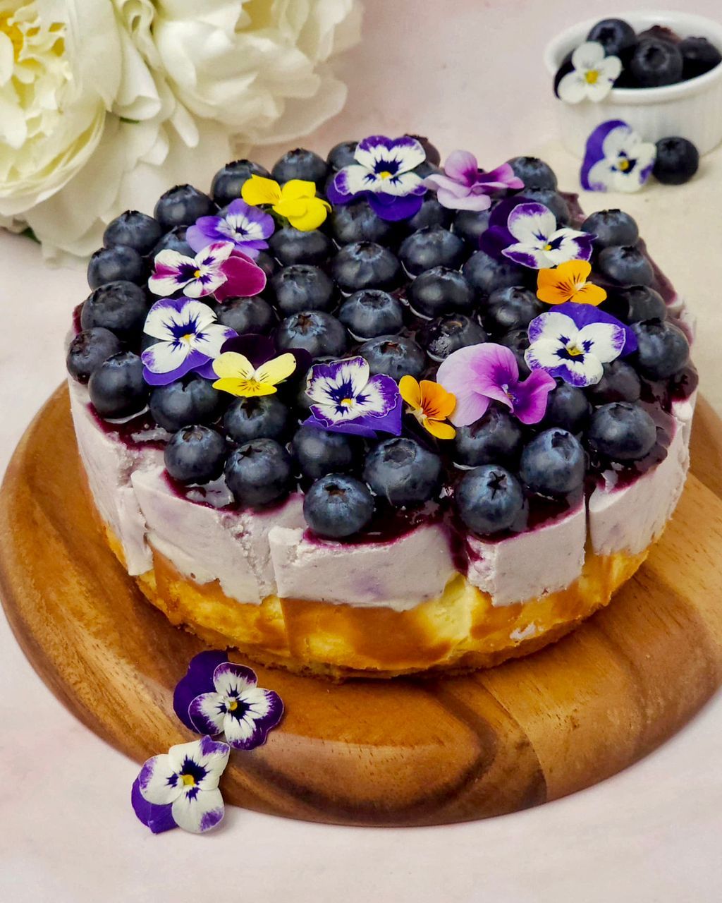 Blueberry Basque Burnt Cheesecake