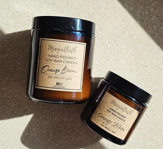 ManjaBath Scented Soy Wax Candle 