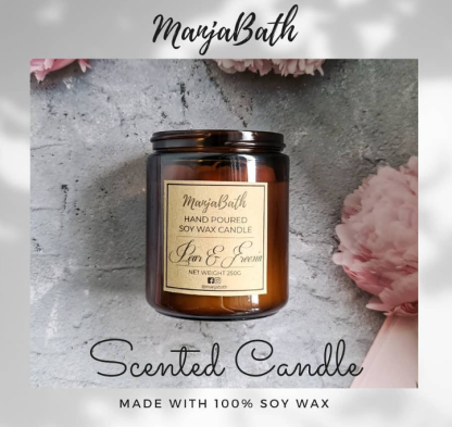 ManjaBath Scented Soy Wax Candle 