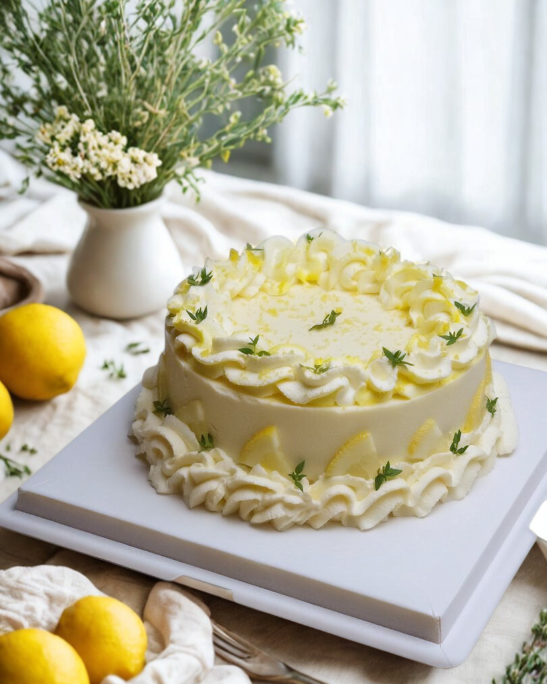 Lemon Sunshine Basque Cheesecake