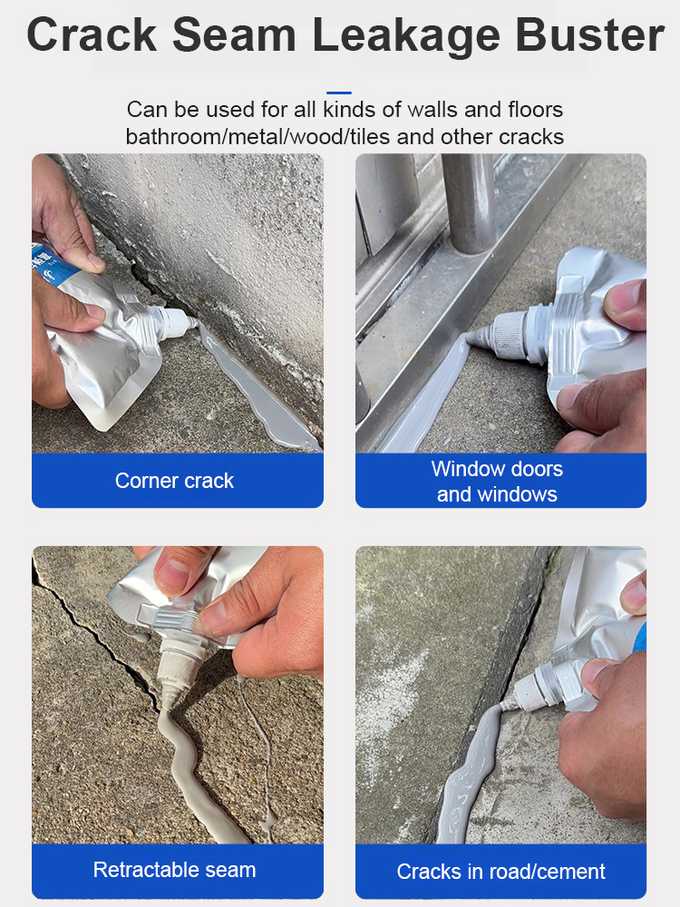 【10 seconds to dry】Roof floor crack repair grouting adhesive