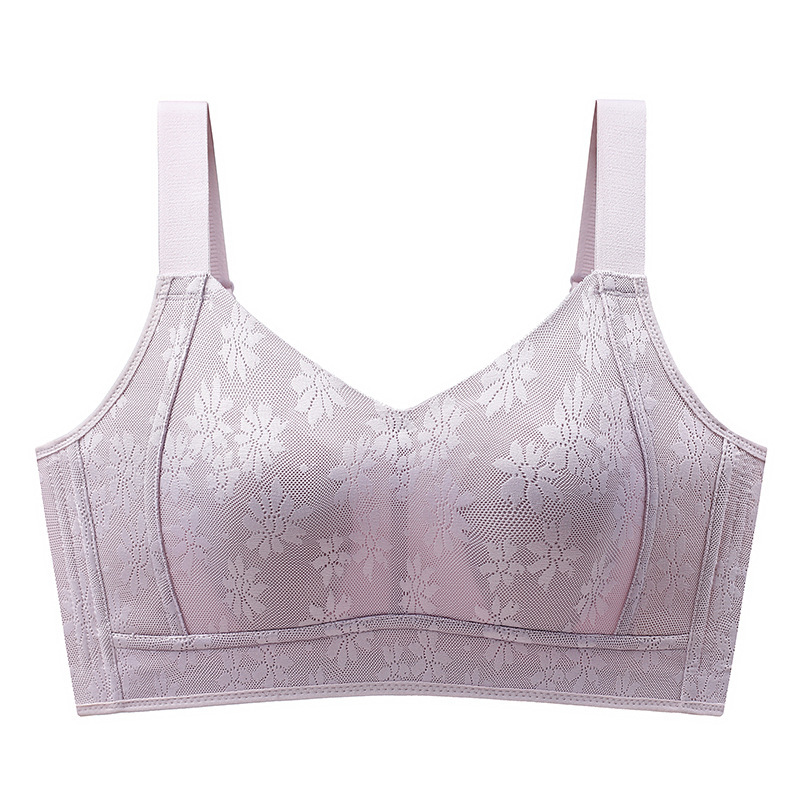 大胸顯小兔耳杯收副乳防下垂無痕透氣胸罩