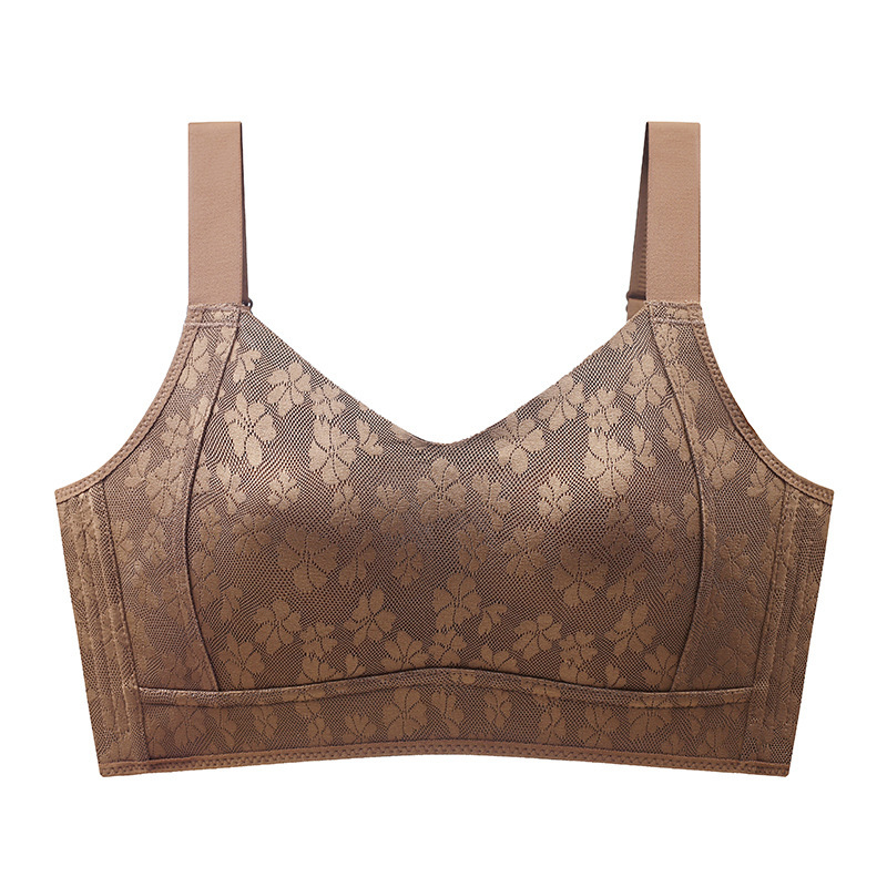 大胸顯小兔耳杯收副乳防下垂無痕透氣胸罩