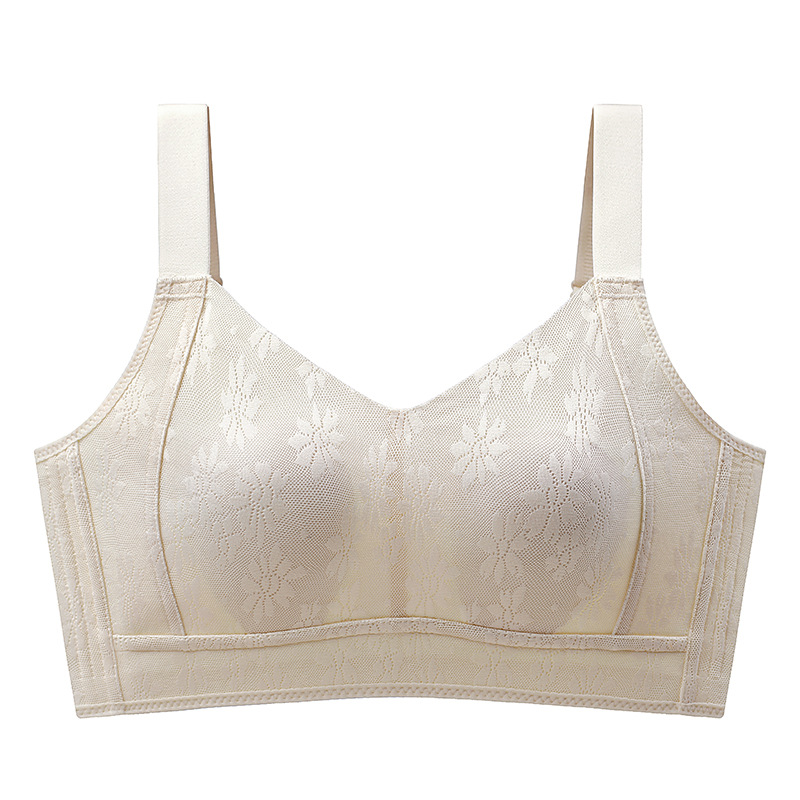 大胸顯小兔耳杯收副乳防下垂無痕透氣胸罩