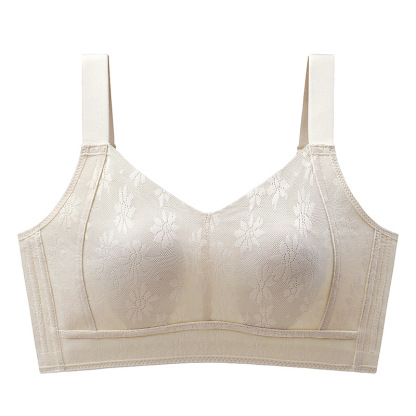 大胸顯小兔耳杯收副乳防下垂無痕透氣胸罩