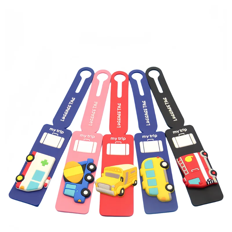 Pvc Personalized Cartoon Blank Sublimation Travel Tags 