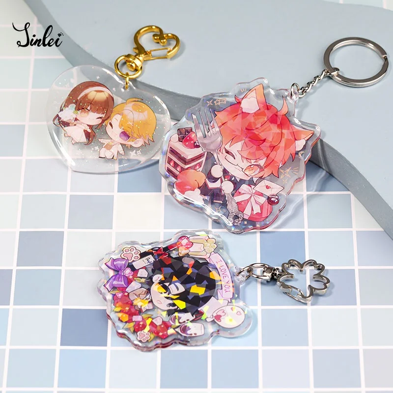 Holographic Acrylic Charm Acrylic Customized Printing