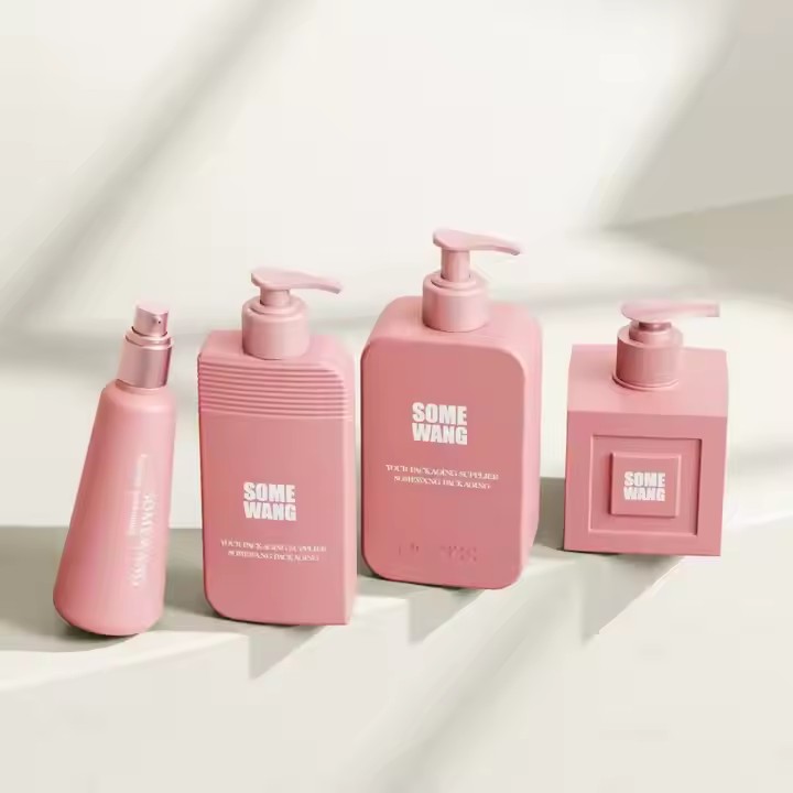 150ml/250ml/350ml/360ml Custom Skincare PE Plastic Shampoo Shower Gel Lotion Bottle with Pump for Shampoo and Lotion