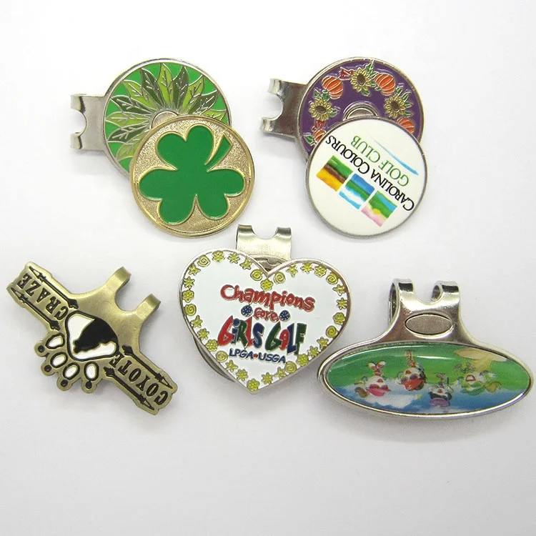Metal Golf Cap Clip Ball Marker