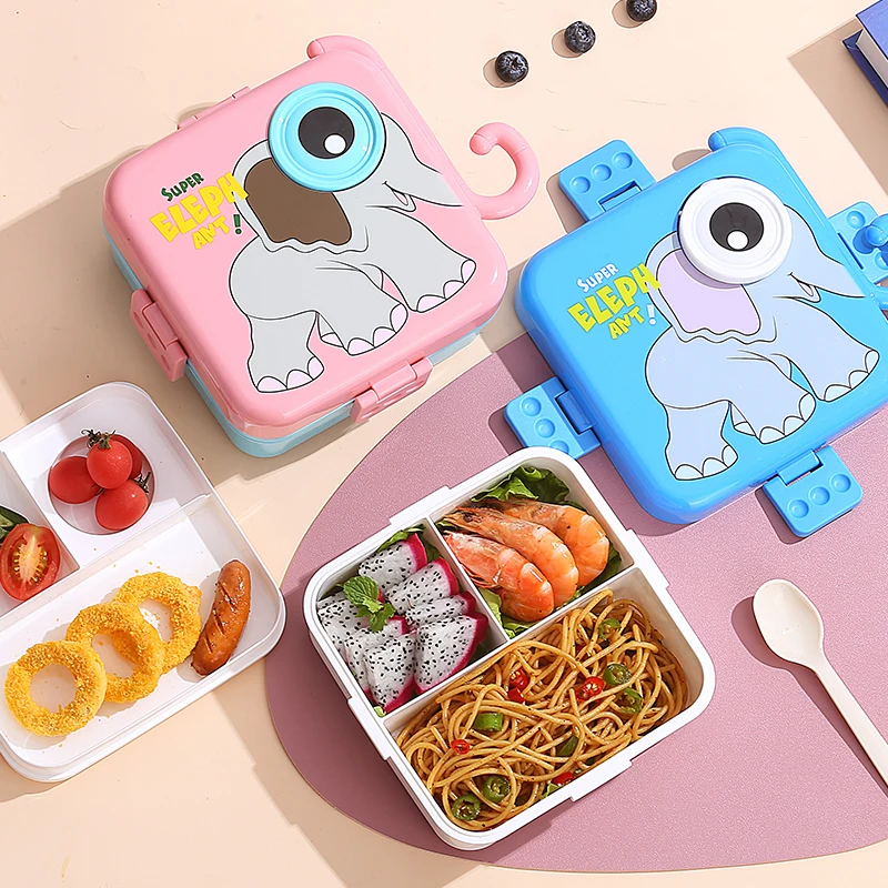  PP Plastic Bento Lunch Box（ Elephant）