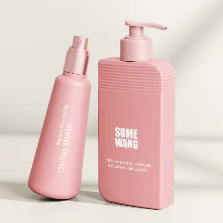 150ml/250ml/350ml/360ml Custom Skincare PE Plastic Shampoo Shower Gel Lotion Bottle with Pump for Shampoo and Lotion