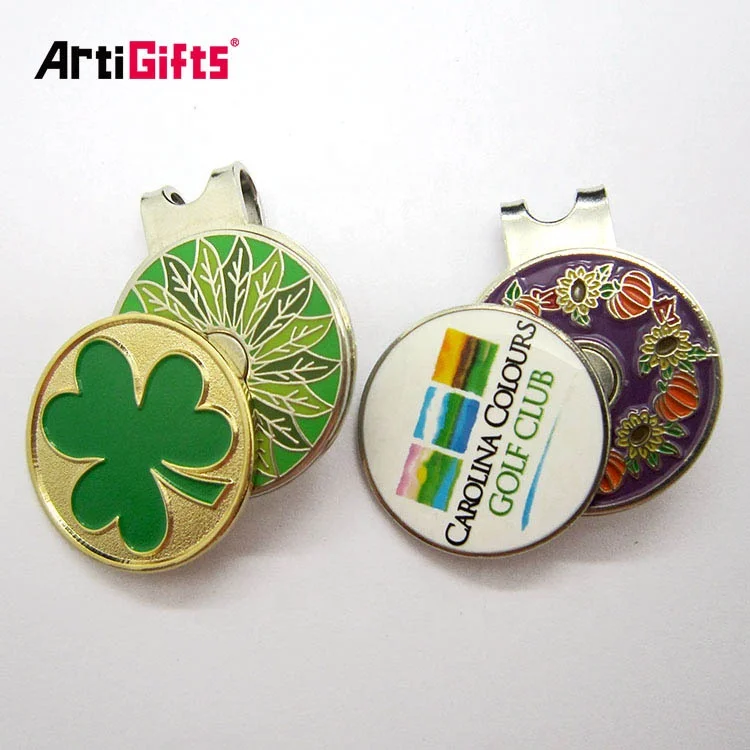 Metal Golf Cap Clip Ball Marker