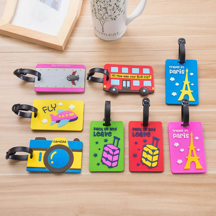  3D Pvc Travel Luggage Tag
