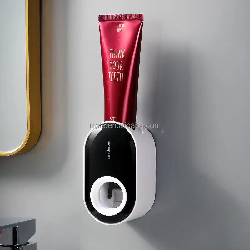 Wall-mounted Plastic Bathroom Accessories Sets Automatic Toothpaste Dispenser