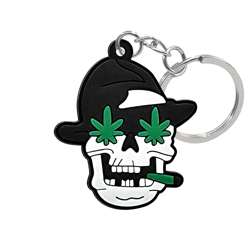 PVC Rubber Weeds Key Chain  Accessories