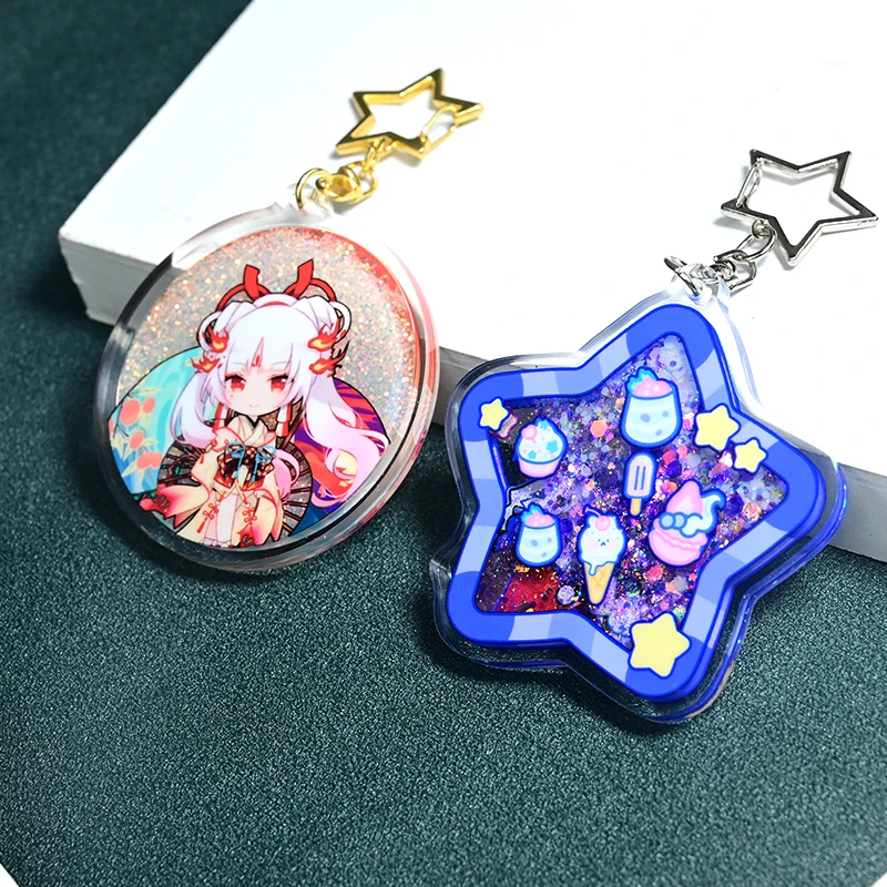 Acrylic Quicksand Stand Thick Clear Glitter Liquid 