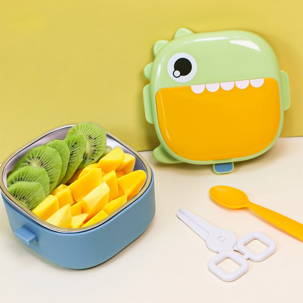 PP Plastic Portable Bento Lunch Box （dinosaur）