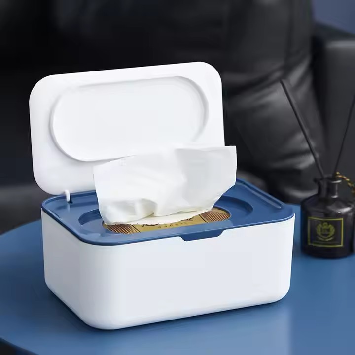 Wholesale Dustproof Wet Wipes Dispenser Box With Lid Napkin Tissue Organizer Box Paper Storage Container