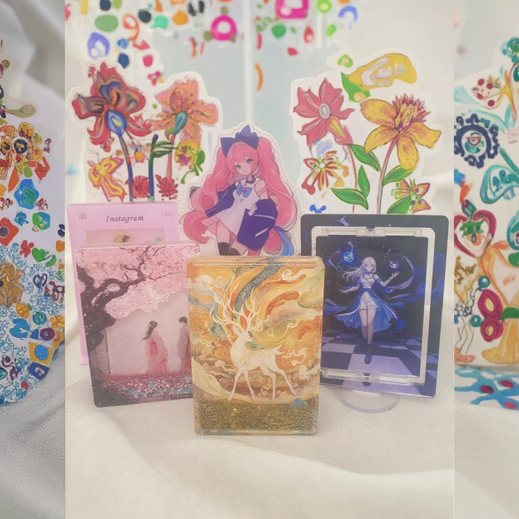 Acrylic Music Player Photo Frame and Mini Photo Album Keychain