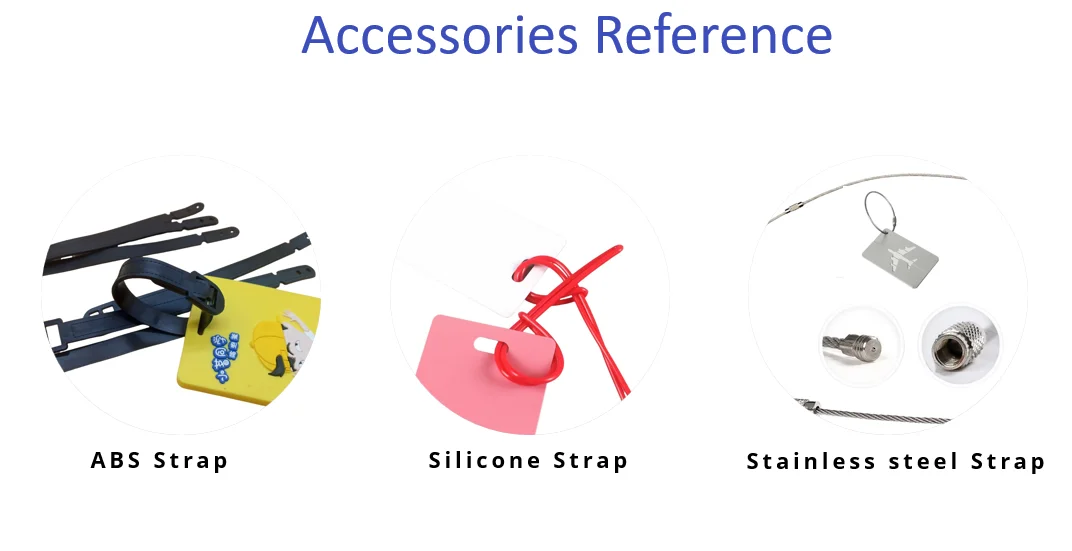  Pvc Personalized Cartoon Blank Sublimation Travel Tags 