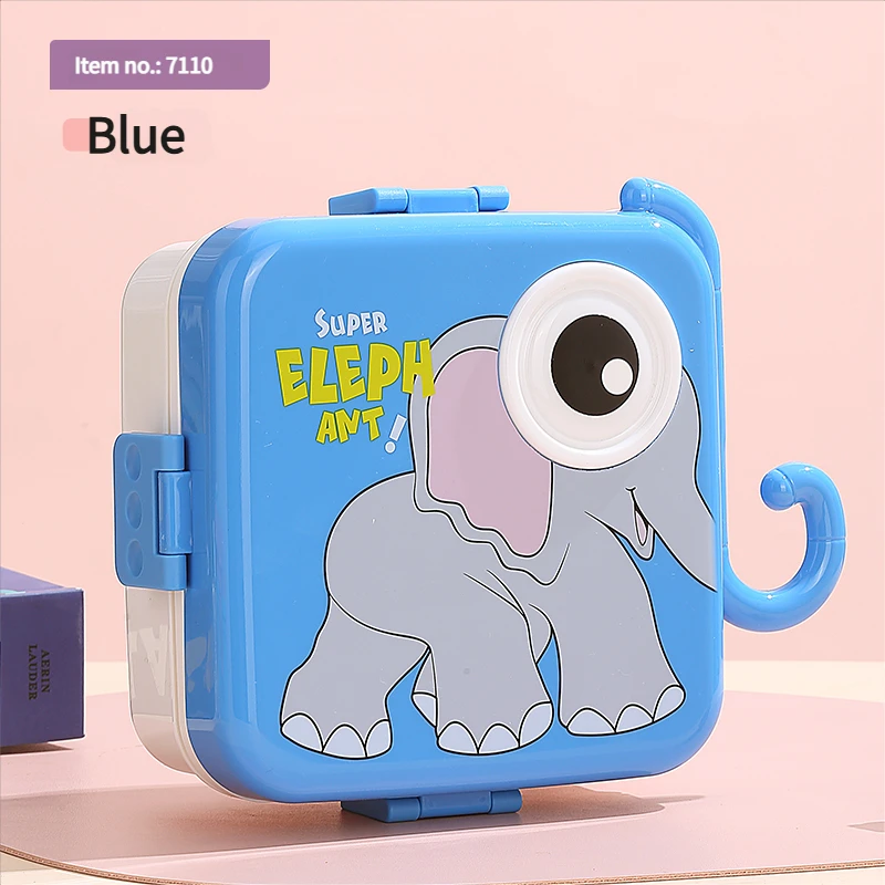  PP Plastic Bento Lunch Box（ Elephant）