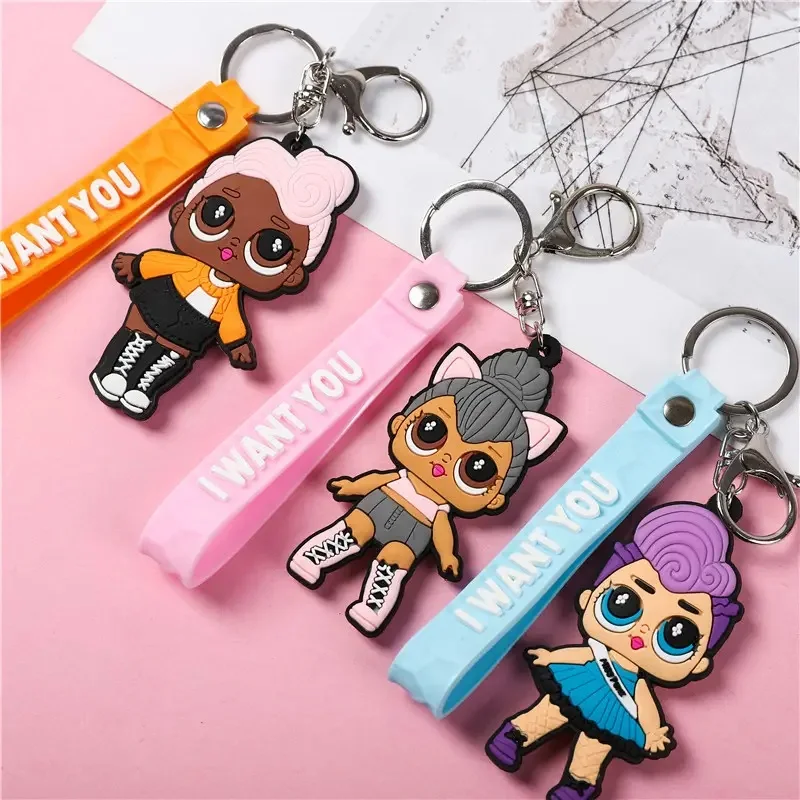 PVC Key Chains Custom Sneaker Anime  Cartoon Keyring
