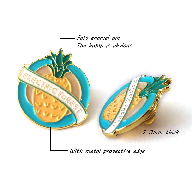 Metal Soft Enamel Badge Golf Tag Pin