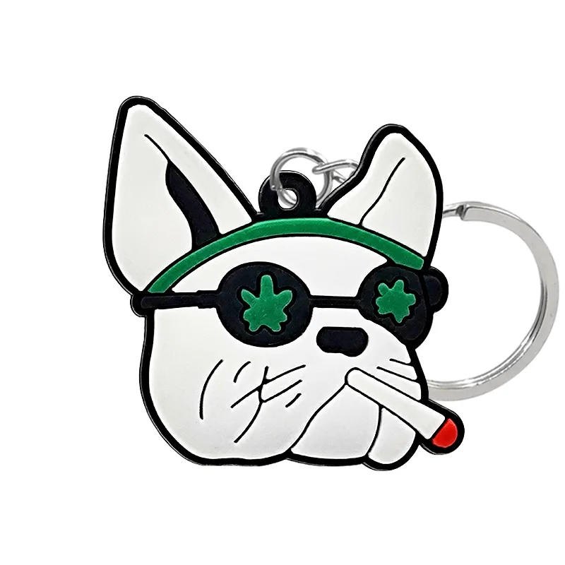 PVC Rubber Weeds Key Chain  Accessories