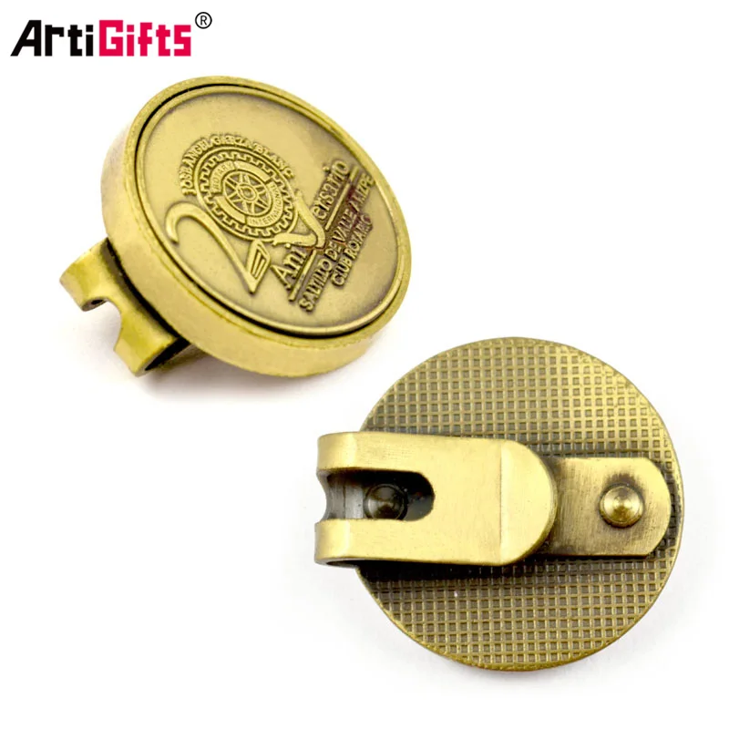 Metal Golf Cap Clip Ball Marker