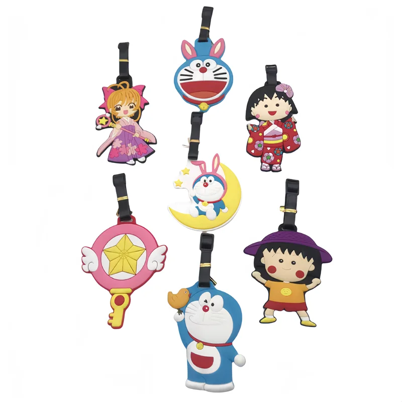  Pvc Personalized Cartoon Blank Sublimation Travel Tags 