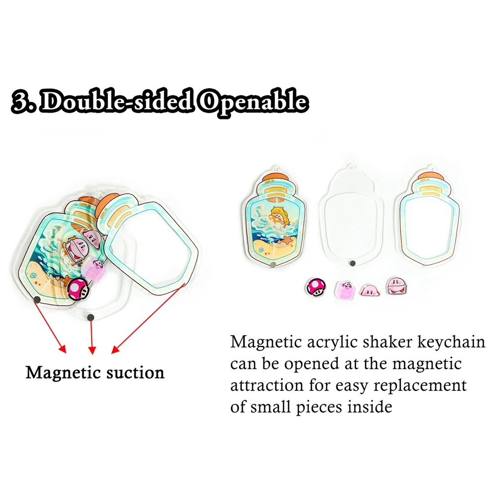 Acrylic Milk Shaker Keychains 