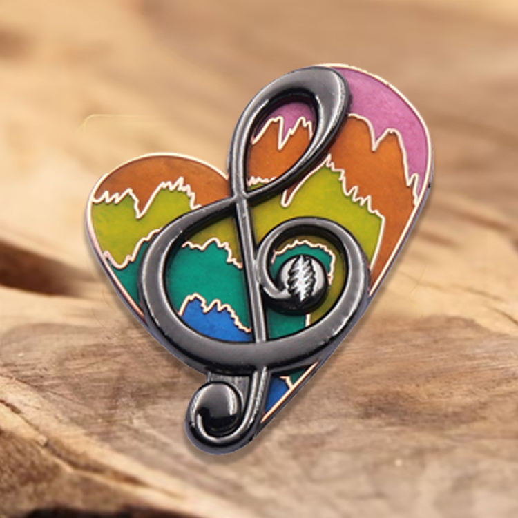 Metal Brooch  Enameled Lapel Pins 