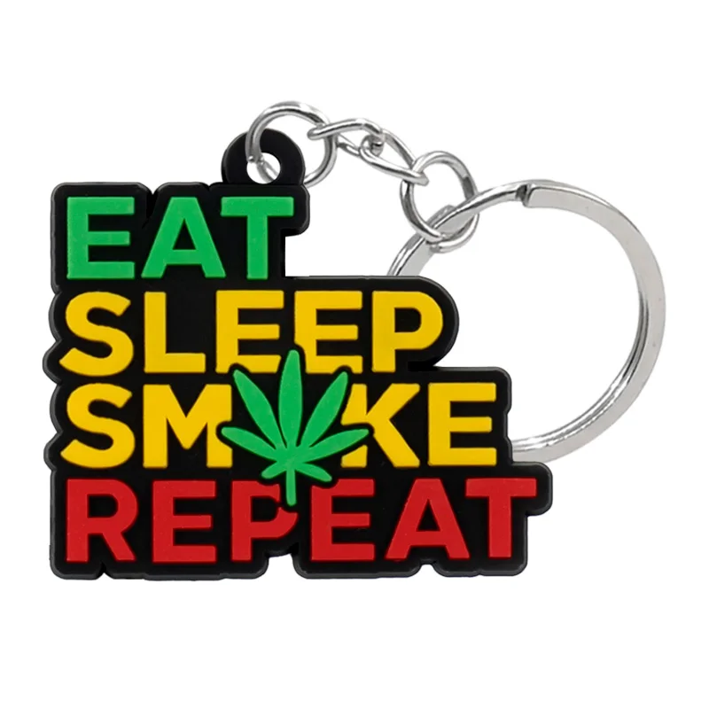 PVC Rubber Weeds Key Chain  Accessories