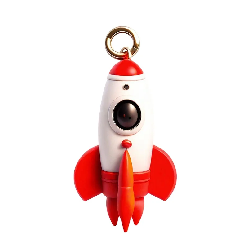 Custom Rocket Shape Keychain Soft Pvc Personalised Key Ring 3d Rubber Keychains