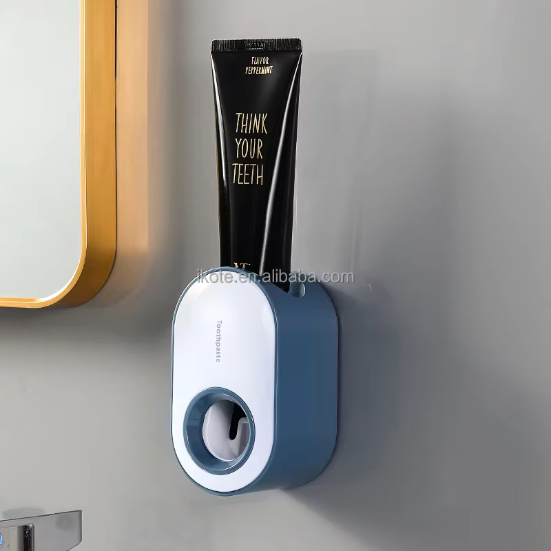 Wall-mounted Plastic Bathroom Accessories Sets Automatic Toothpaste Dispenser
