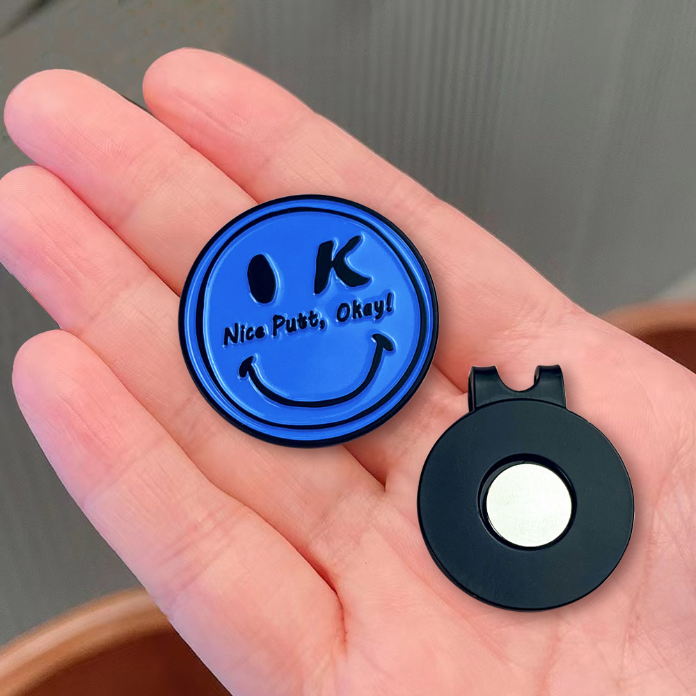  Metal Line Clip Stamp Hat Set Pin Badge  Golf Ball Marker