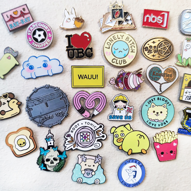 Metal Enamel Pin Soft  Cartoon 