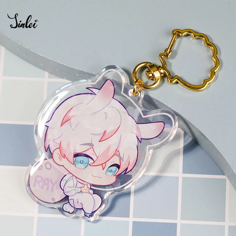 Holographic Acrylic Charm Acrylic Customized Printing