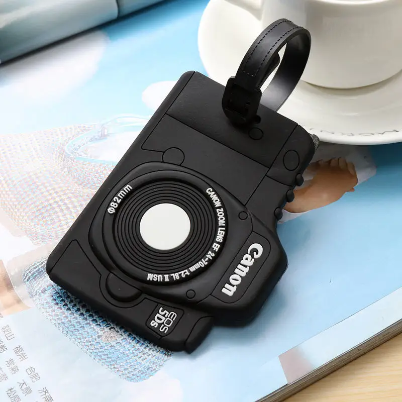 Cartoon Aircraft Card Sleeve PVC Soft Plastic Luggage Tag 