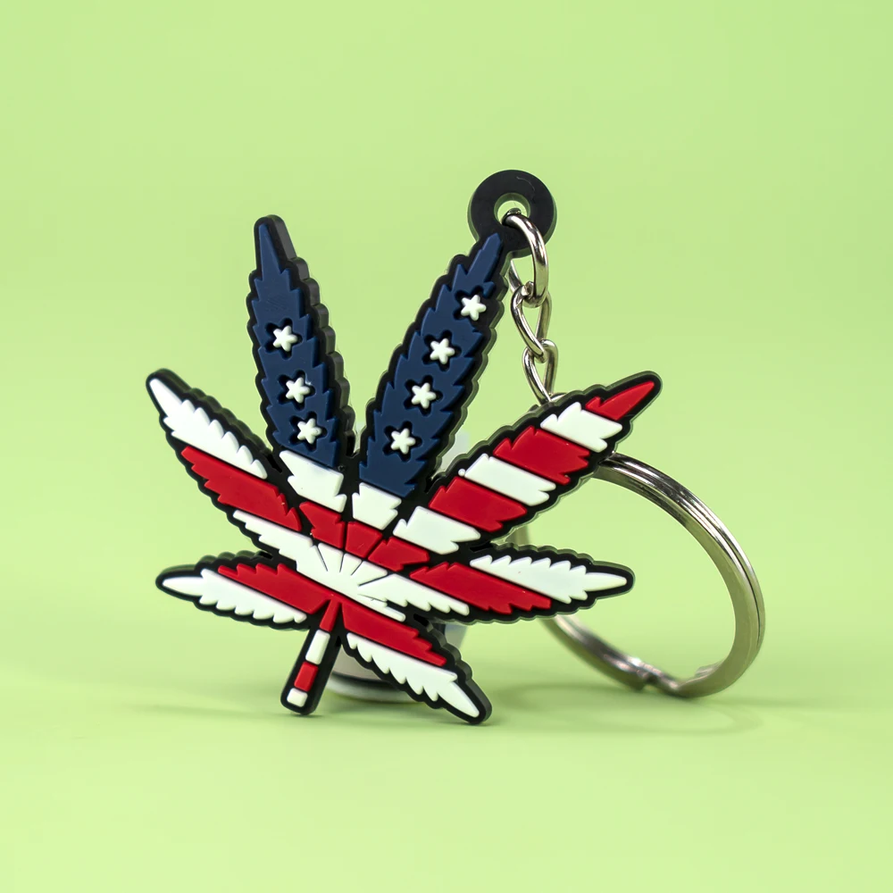 PVC Rubber Weeds Key Chain  Accessories