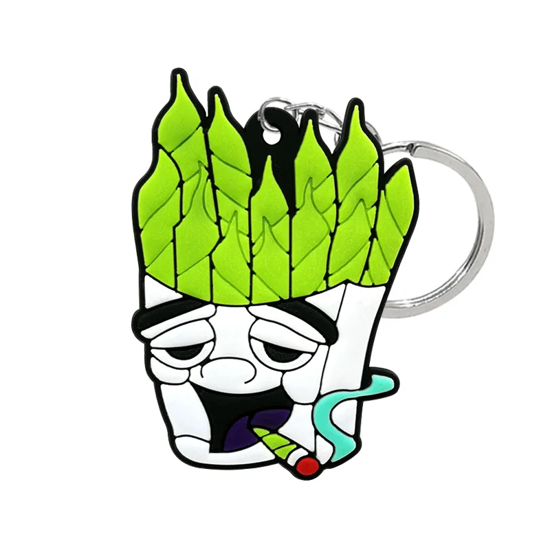 PVC Rubber Weeds Key Chain  Accessories