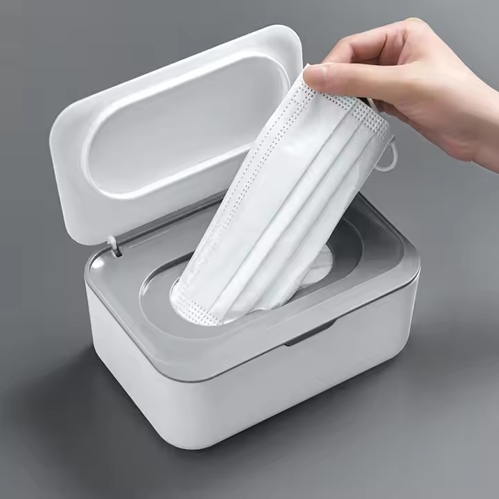 Wholesale Dustproof Wet Wipes Dispenser Box With Lid Napkin Tissue Organizer Box Paper Storage Container