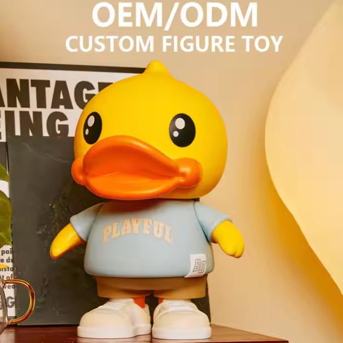 Custom Vinyl Doll B Duck Decoration Plastic Pvc Vinyl Toys Cartoon Oem Art Home Decor Toy Figurine Anime Action Figure