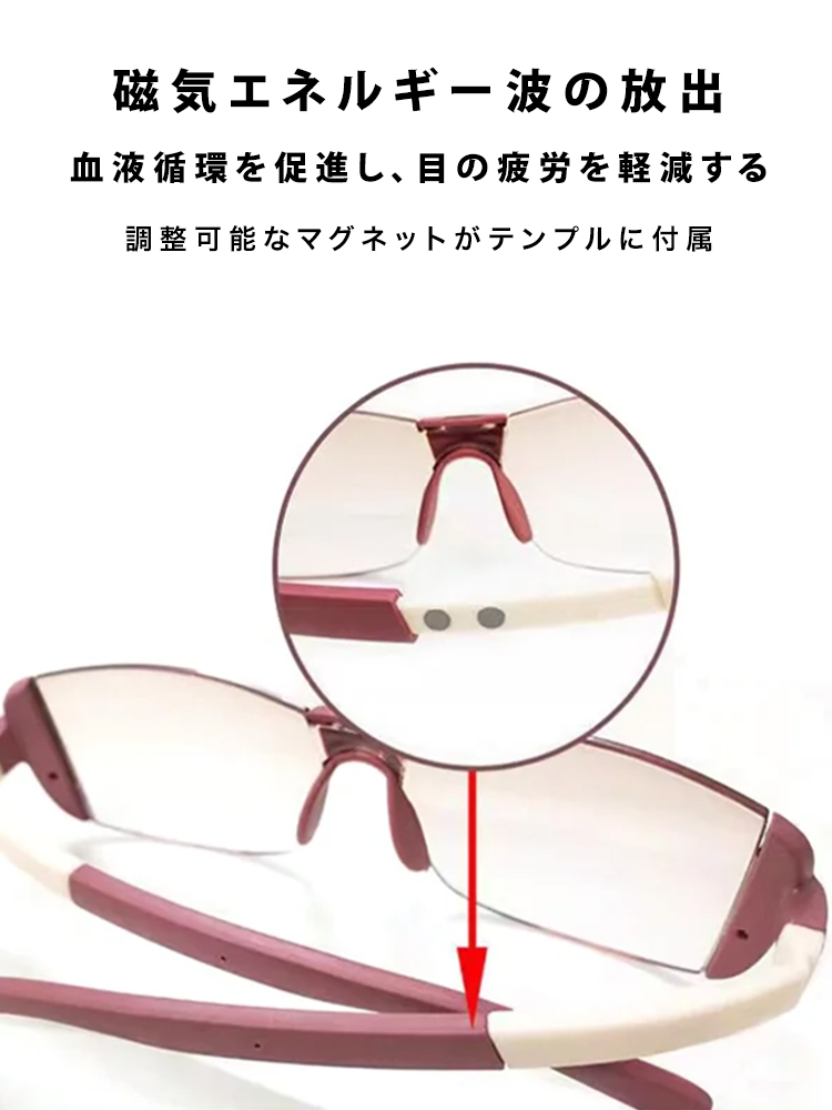 調光機能付き遠近両用老眼鏡