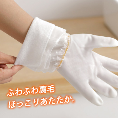 【家事用・炊事用手袋】ロングタイプ/裏毛/厚手  耐突刺性に優れています。しかも食品衛生法規格基準に適合しています。